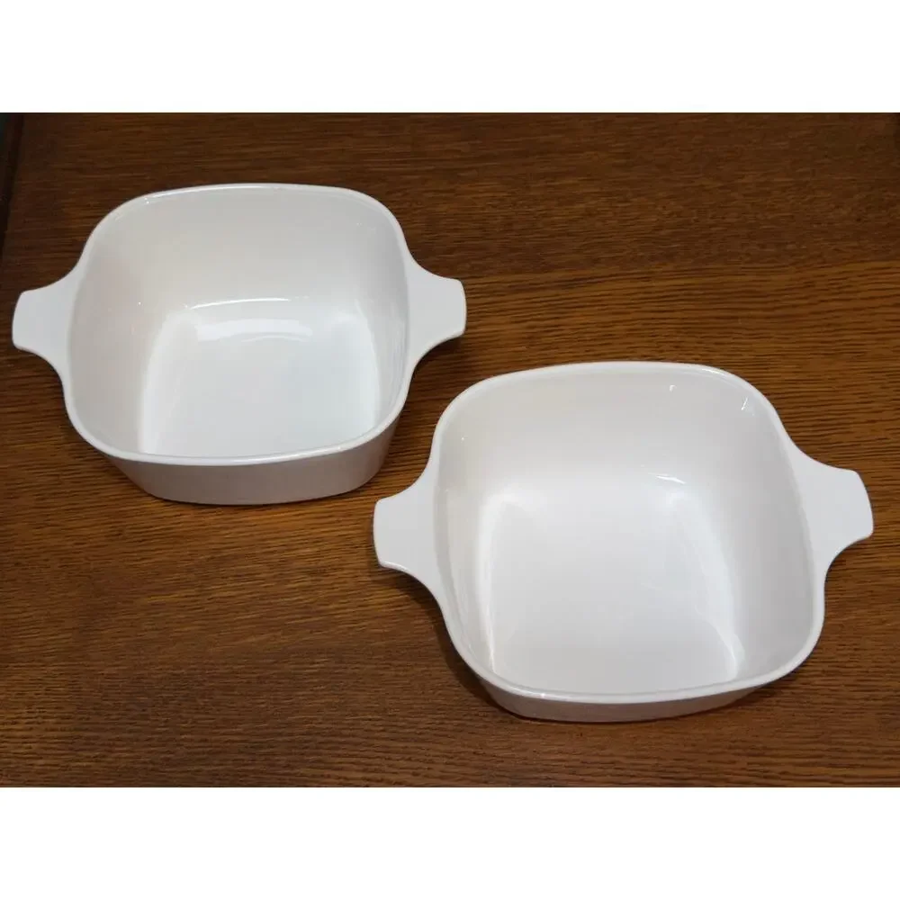 CorningWare Just White/All White Casserole Set 1QT A-1-B 2QT A-2-B, P-43-B 700ml